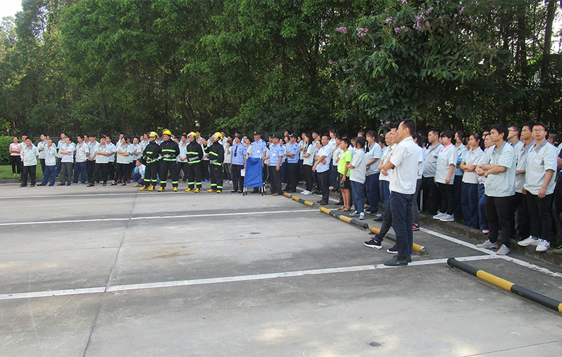 提高全员消防素质、全力保障安全生产—6686体育公司坂田工厂开展消防演练活动